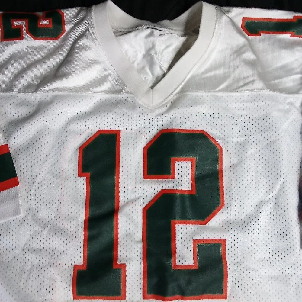 Vintage Nike Team Jim Kelly Throwback Miami Hurricanes Jersey